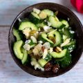 Cucumber Salad and almonds