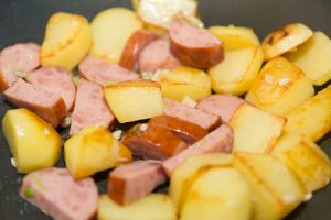 sausage and potatoes
