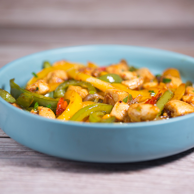 chicken with bell peppers