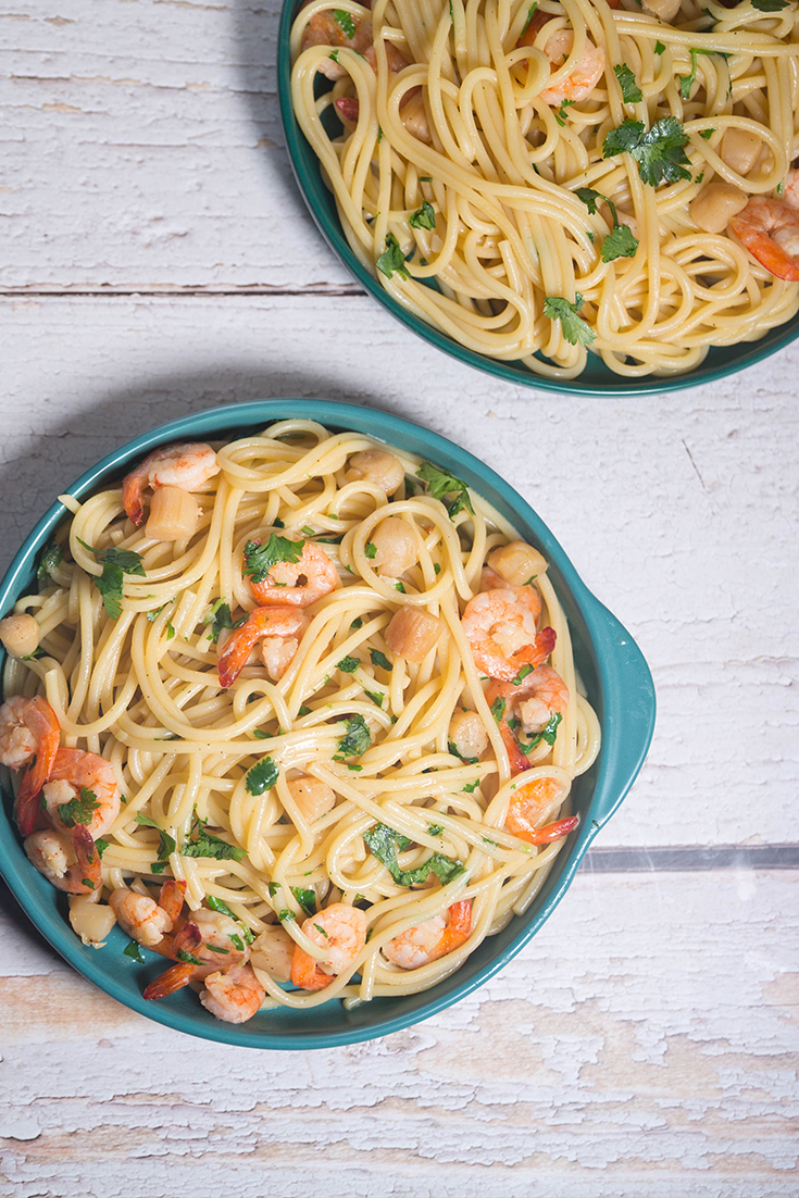 shrimp and scallop pasta