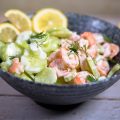 creamy shrimp and celery salad
