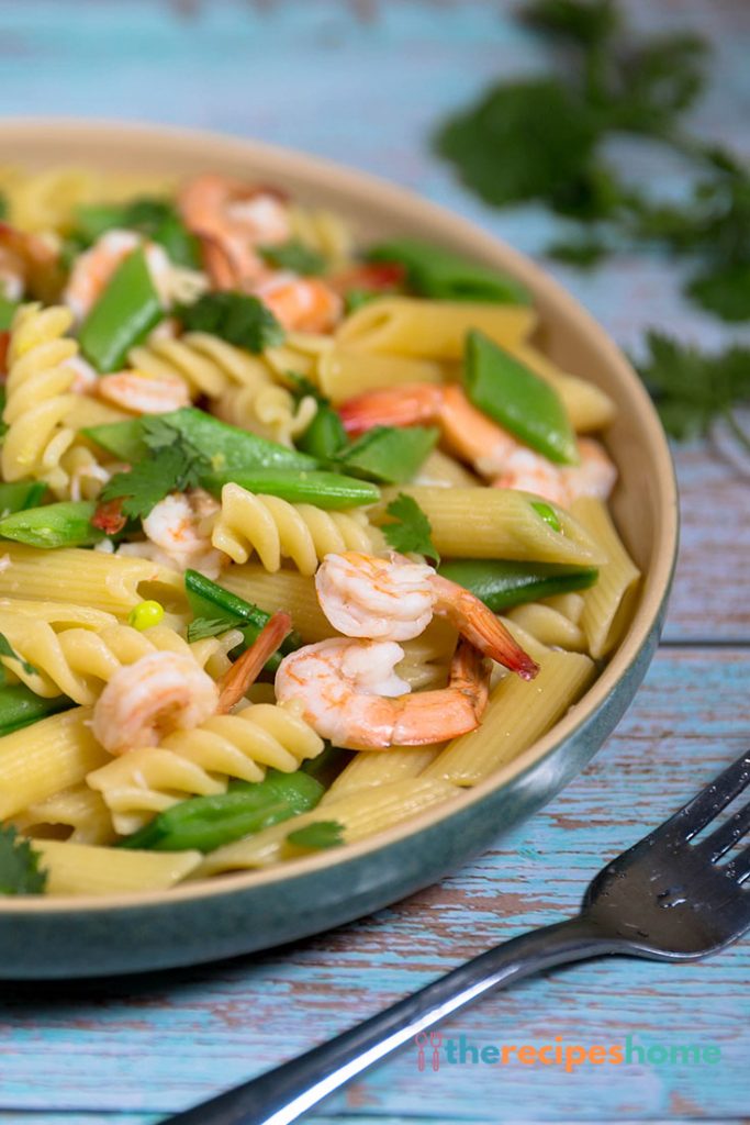 How to make Pasta with Shrimp & Sugar Snap Peas recipes!