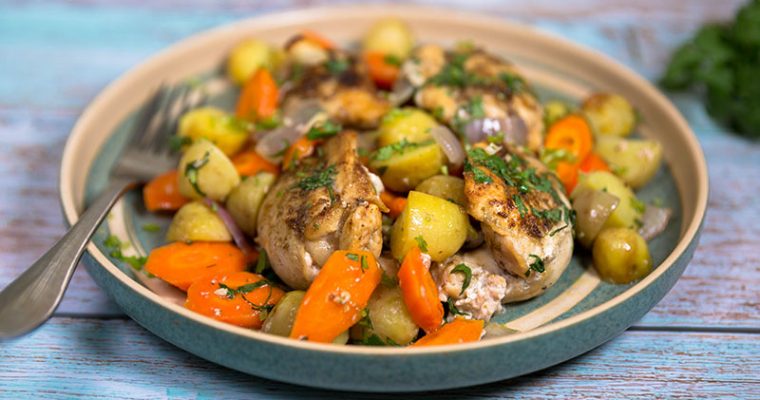 braised chicken with potatoes