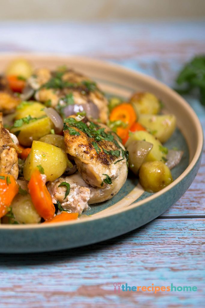 braised chicken with potatoes
