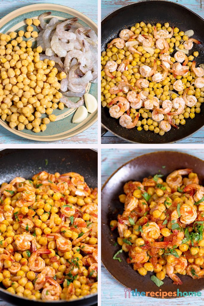 How to make shrimp and chickpeas recipes!